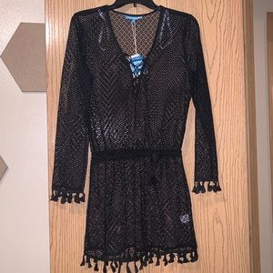 Black swimsuit cover up